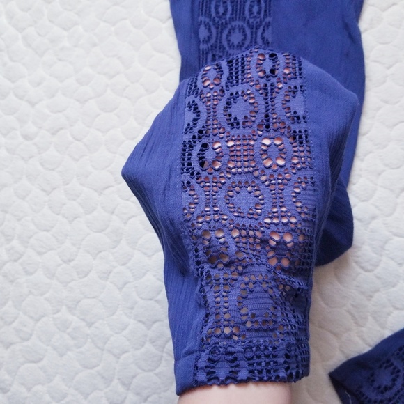 NEW Miken swim cover pants lace palazzo pull on S - Picture 2 of 4